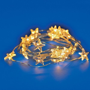 Гирлянда-нить (бат) Роса Звездочки 20LED тепл.бел 1,9м (2AA)ULD-S1900-020/STB/2AA IP20 STARS Uniel