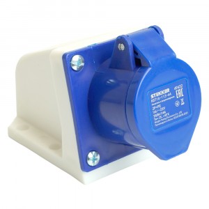 STEKKER силовая розетка СЕЕ стационарная ST-113 16А 220В 2P+PE IP44, RST16-113-44 49432