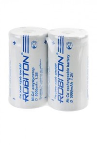 Ак-р Robiton Ni-Cd R20 5000mAh SR2, (2!) 14615
