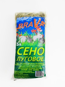 Сено луговое (подстилка и корм) для грызунов БРАВА 5л 32251 1638