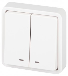 ЭРА Эксперт выкл. СУ 2 кл. (инд.) IP55, 10А,250В, белый 11-1525-01 63304