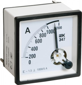 IEK Амперметр Э47 1000/5А кл. точн. 1,5 96х96мм
