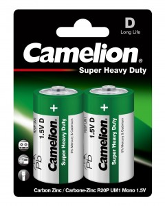 Э/п Camelion HEAVY DUTY Green R20/373  BL2