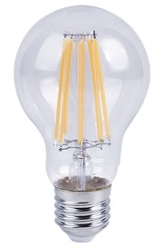 Ecola ЛОН A65 E27 17W(1700Lm) 4000K 2K прозр.115x65 филамент(нитевид) 360° Premium N7LV17ELC