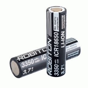 Ак-р ROBITON LI186NP3350FPK без защ., PK1, ICR 3350 мАч 3,7В, плос. конт., приб. выс. потр (цена/шт)