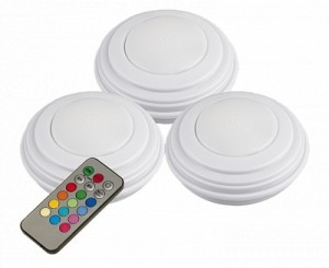 Jazzway Фонарь св-к пушлайт (уп.3шт) бел. TS5-RGBx3 (3xR03) SMD(60lm) ПУЛЬТ ДУ скотч в компл. 69x30