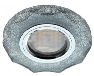 Ecola DL1653 MR16 GU5.3 св-к  Стекло с вогнутыми гранями Серебряный блеск/Хром 25x90 FS1653EFF