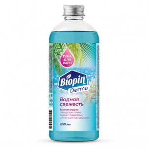 Пена для ванн Водная свежесть Biopin Derma 650мл