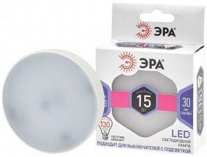ЭРА стандарт GX53 15W(1200Lm)  6000K 6K 29х75 9058