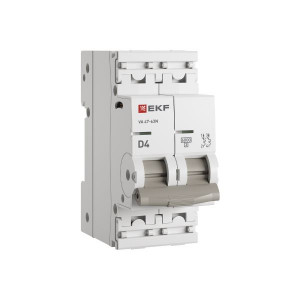 EKF автоматический выкл. ВА 47-63N 2P 4А (D) 6кА PROxima M636204D
