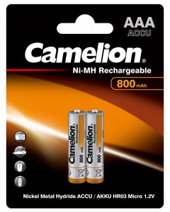 Ак-р Camelion R03 800mAh Ni-MH BL2