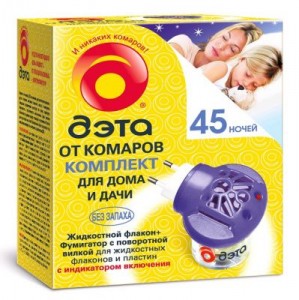 ДЭТА Комплект От комаров 45 ночей (фумигатор универс. АнтейПлюс + жидкость 30мл.) 0605