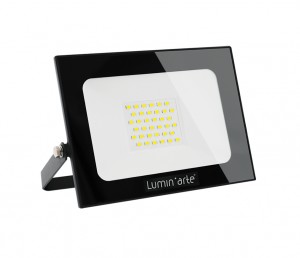 Lumin'arte св/д прожектор 50W(3750lm) 5700K 6K IP65 160x22x150мм металл черный LFL-50W/05