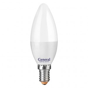 General свеча C37 E14 15W 2700K 2K 35х105 пластик/алюм GLDEN-CF-15-230-E14-2700 661095