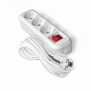 UNIVersal сет. удл. ПВС 3х1 3 роз.  5 м 13А земля, выкл. (корпус ABS) S-303 1987