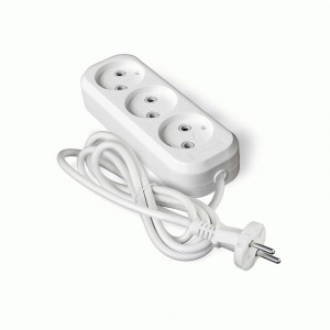 UNIVersal сет. удл. ПВС 2х0.75 3 роз.  2 м 10А (корпус ABS) E-203 1963