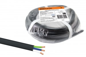 ТDM Кабель ВВГнг-LS 3*1,5 ок(N, PE)-0,66 ГОСТ (5м) (5!) SQ0117-0011