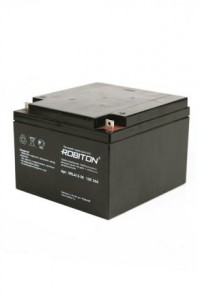 Ак-р 12V 26Ah Robiton VRLA12-26 175х166х125мм, 07637