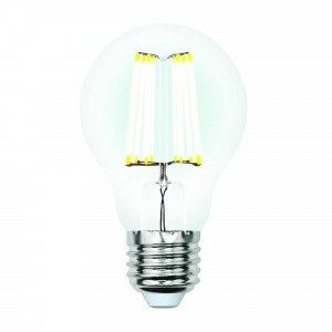 Uniel Air ЛОН A60 диммир. E27 7W(630lm 360°) 3000K 2K филамент 60x102 LED-A60-7W/WW/E27/CL/DIM