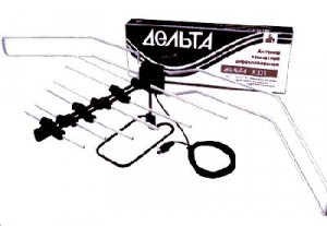 Антенна комнатная Дельта К331 (ДМВ,DVB-T/T2) пассивная, 4db, разборная