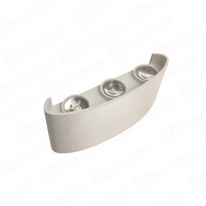 Estares бра св/д LINZA SIX Q170WW 6W(900lm) 2K 120x30x70 белый/матовый IP54