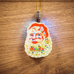 Фигура новогод. подвесная "Санта Клаус" 1LED RGB 8*6см (3*LR41 в/к) 501-100 Neon Night