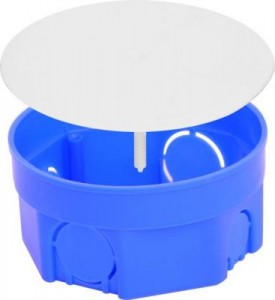 uplast коробка распред. 97х50мм СУ для твердых стен с крышкой 010-005