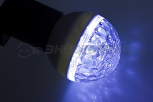 Лампа св/д Neon Night шар G50 E27 1W 9LED синяя прозр. (д/гирлянды "Белт Лайт") 405-213