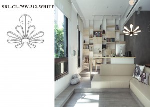 Smartbuy люстра св/д 312-75W/W(SBL-СL-75W-312-White)