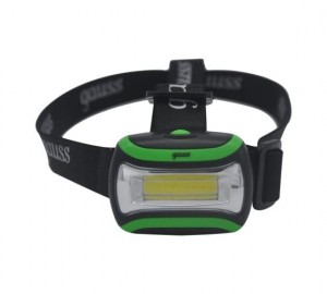 Gauss Фонарь налобный 3W 180lm 3xR03 GF307