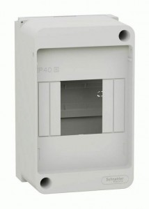 Schneider EASY 9 XS бокс  ЩРН-П-4 модуля 1 ряд навесной БЕЗ дверцы 63А IP40 EZ9EAA104