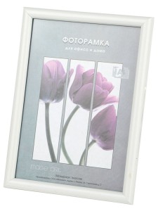 Фоторамка Image Art  Радуга 30х40 пластик со стеклом белый 57698