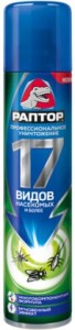 Аэрозоль Раптор 275мл. защита от 17 видов насек.(от ползающ. и летающ.) Ac0517 (дихлофос)