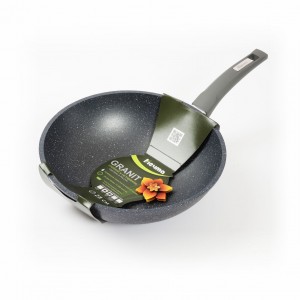 Сковорода Гранит WOK d=28см, антипригарное покрытие, д/всех типов плит (кроме индукции) 78701 Мечта