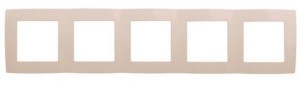 ЭРА 12 рамка СУ 5 мест. сл. кость, 12-5005-02 2411