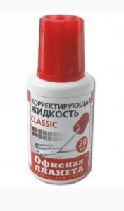 Штрих ОФИСНАЯ ПЛАНЕТА "Classic", флакон с кисточкой и метал. шариком, 20 мл, 222017