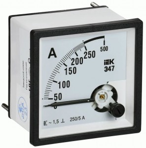 IEK амперметр Э47 250/5А кл. точн. 1,5 72х72мм