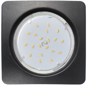 Ecola GX53 H4 Квадрат плоский св-к Черный матовый 41x106 FM53N4ECB
