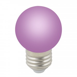 Лампа св/д Volpe шар G45 E27 1W фиолетовая д/гирлянды "Белт Лайт" LED-G45-1W/PURPLE/E27/FR/С