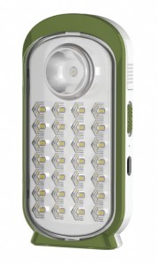 Космос фонарь светильник 126LED (аккум.4V 4Ah) 28 + 1 LED (440lm), бел,зел./пластм.