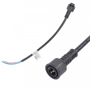 Uniel провод 25см для подкл. линейных прожекторов 24V к б/п, UCX-LD2/L52-0.25M/M7 DC24V BLACK