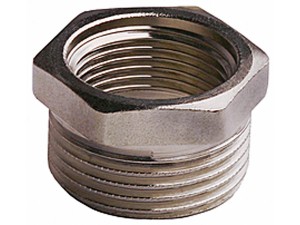 Футорка GENERAL FITTINGS никелированная латунь, 3/4" х 1/2"