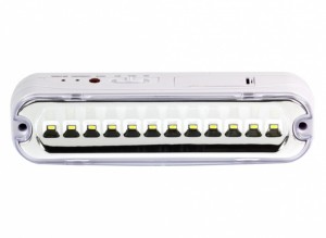 Smartbuy фонарь аварийн SBF-500S (акк. 1.2V 3 Ah) 12св/д (200lm), 240х64х50, сер/пласт+мет, з/у 220V