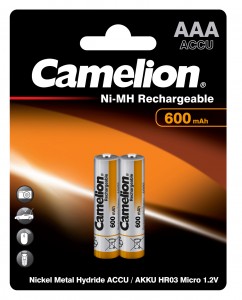 Ак-р Camelion R03 600mAh Ni-MH BL2