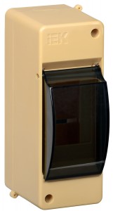 IEK бокс КМПн 2/2 c крышкой 2 мод. наружн. уст. опломб, св. дерево (СОСНА) IP30 MKP42-N-02-30-20-S
