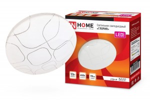 ASD/InHome св-к св/д декоративный 12W(780lm) 6500К 6K 190мм ГЛОРИЯ DECO 2222