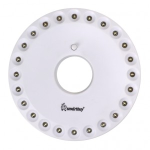 Smartbuy фонарь кемпинговый SBF-8253-W (4xR6) 24св/д, белый/пластик, карабин, магнит, НЛО BL1 (2 шт.)