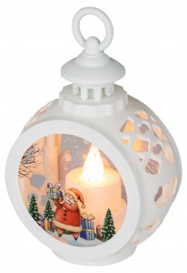 ЭРА фигура новогодняя Свеча настольн динамич свет 12х8,5х5 3хAG13 ENID-TW 60476