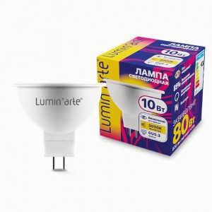 Lumin'arte лампа св/д GU5.3 10W (800lm) 3000К 2К MR16 47x50 LSTD-MR16-10W3KGU5.3