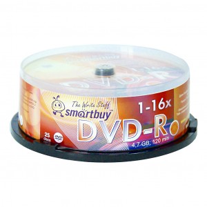 DVD-R 4,7GB 16x CB-25/250/ Smartbuy